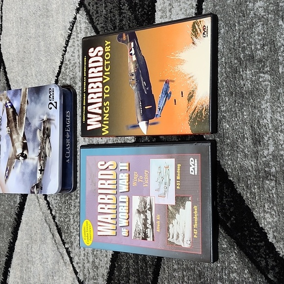 A CLASH OF EAGLES THE FIGHTERS OF WWII COLLECTOR TIN 2 DVD'S P-51 P-47 TACTICS - Picture 4 of 13